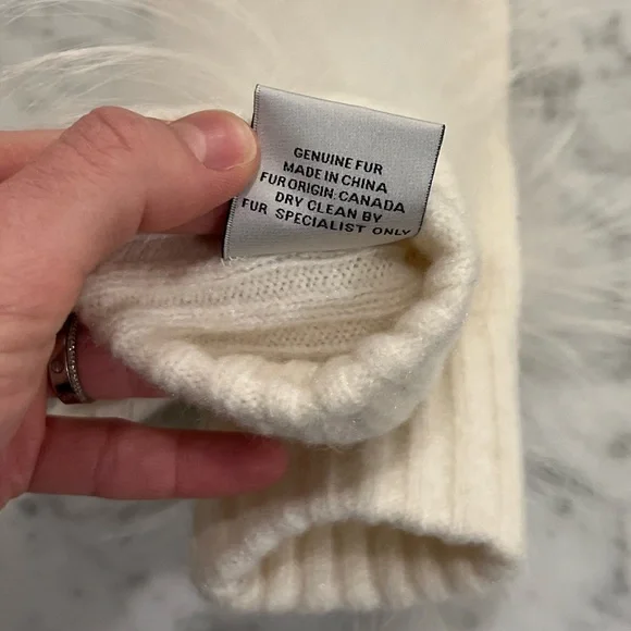 Linda Richards genuine fur winter gloves - Picture 6 of 6